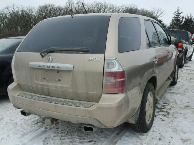 2HNYD18254H551460 - 2004 ACURA MDX TAN photo 4