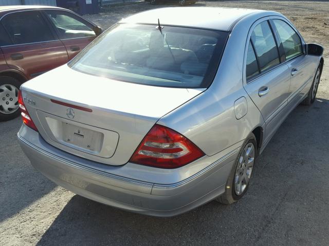 WDBRF56H46F732734 - 2006 MERCEDES-BENZ C 350 SILVER photo 4