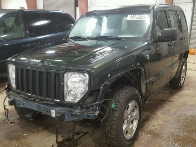 1J4PN2GK5AW149709 - 2010 JEEP LIBERTY SP GREEN photo 2