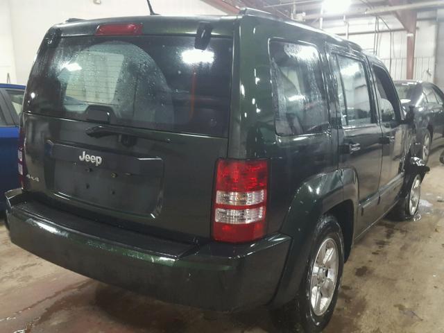 1J4PN2GK5AW149709 - 2010 JEEP LIBERTY SP GREEN photo 4
