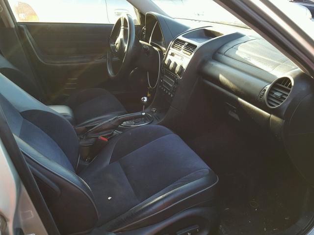 JTHBD192830071425 - 2003 LEXUS IS 300 SILVER photo 5