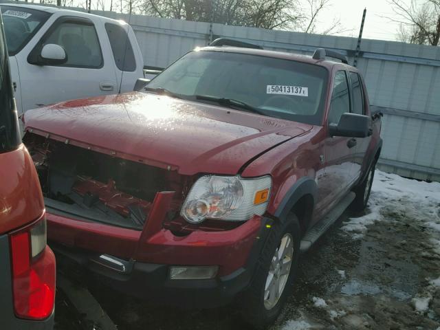 1FMEU51887UA14948 - 2007 FORD EXPLORER S 红色 照片 2