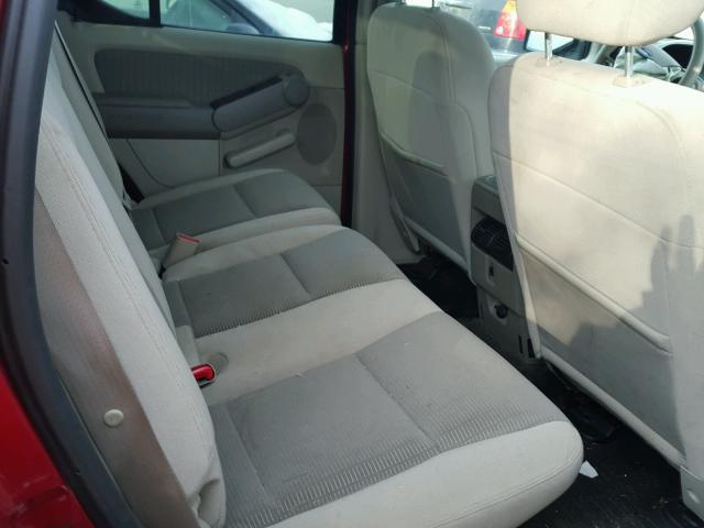 1FMEU51887UA14948 - 2007 FORD EXPLORER S 红色 照片 6