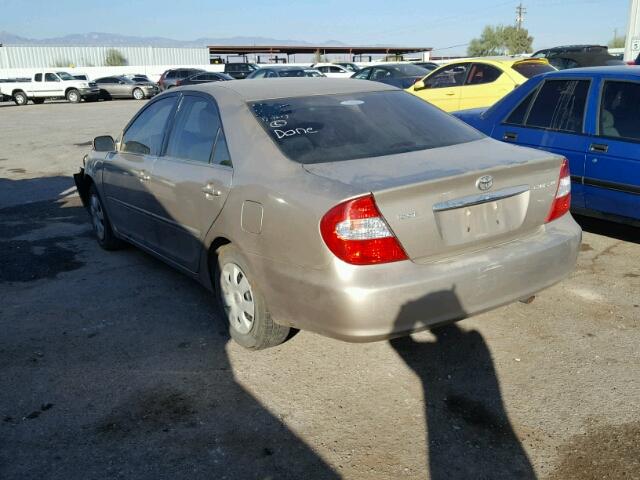 4T1BE32K13U713413 - 2003 TOYOTA CAMRY LE GOLD photo 3