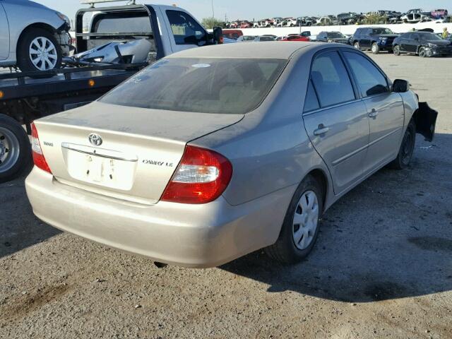 4T1BE32K13U713413 - 2003 TOYOTA CAMRY LE GOLD photo 4