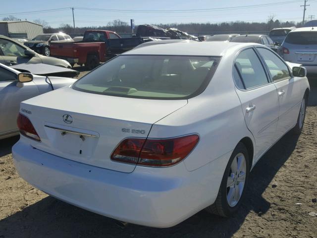 JTHBA30G165142775 - 2006 LEXUS ES 330 WHITE photo 4