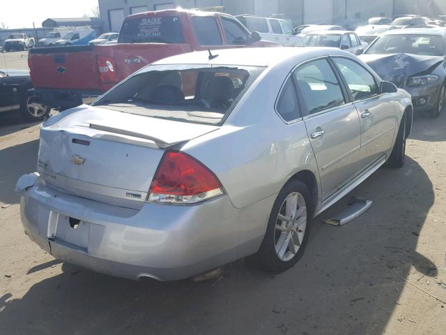 2G1WC5E38D1253913 - 2013 CHEVROLET IMPALA LTZ SILVER photo 4