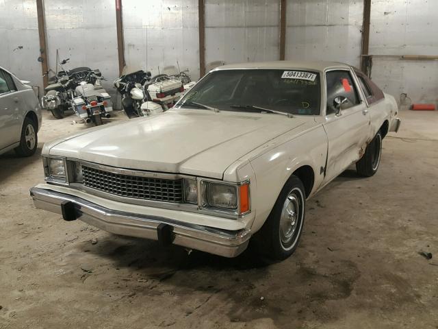 HL29CAG210733 - 1980 PLYMOUTH VOLARE WHITE photo 2