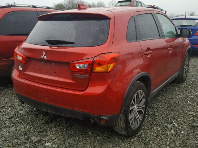 JA4AP3AU4HZ016156 - 2017 MITSUBISHI OUTLANDER RED photo 4