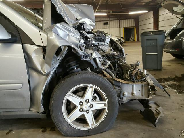 2CNDL73F266139964 - 2006 CHEVROLET EQUINOX LT SILVER photo 9