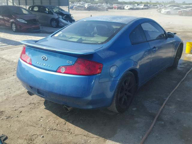 JNKCV54EX3M222526 - 2003 INFINITI G35 BLUE photo 4