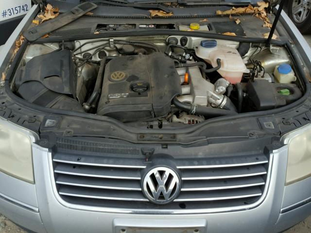 WVWND63B94E019021 - 2004 VOLKSWAGEN PASSAT GL SILVER photo 7