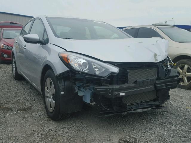 KNAFK4A60G5520918 - 2016 KIA FORTE LX SILVER photo 1