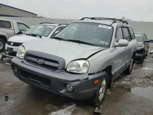 KM8SC73D66U046646 - 2006 HYUNDAI SANTA FE G SILVER photo 2