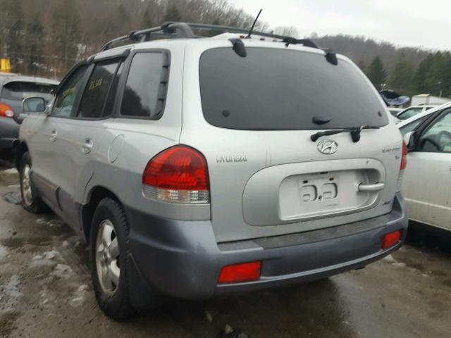 KM8SC73D66U046646 - 2006 HYUNDAI SANTA FE G SILVER photo 3