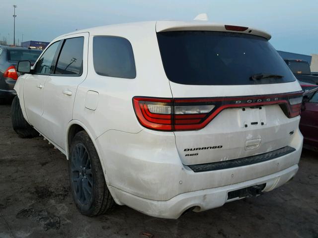 1C4SDJCT9FC101537 - 2015 DODGE DURANGO R/ WHITE photo 3