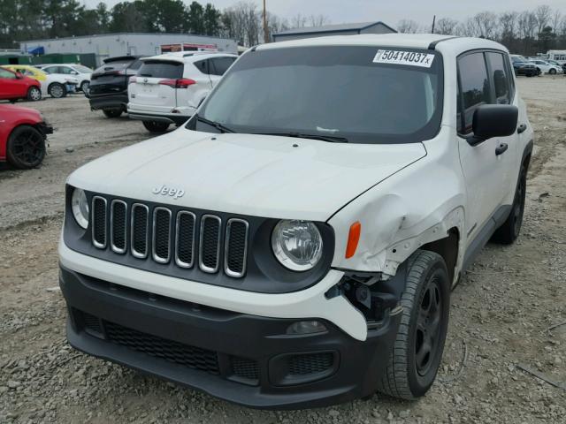 ZACCJAAH8FPC11244 - 2015 JEEP RENEGADE S WHITE photo 2