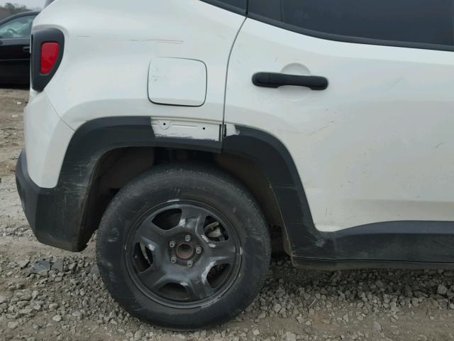 ZACCJAAH8FPC11244 - 2015 JEEP RENEGADE S WHITE photo 9