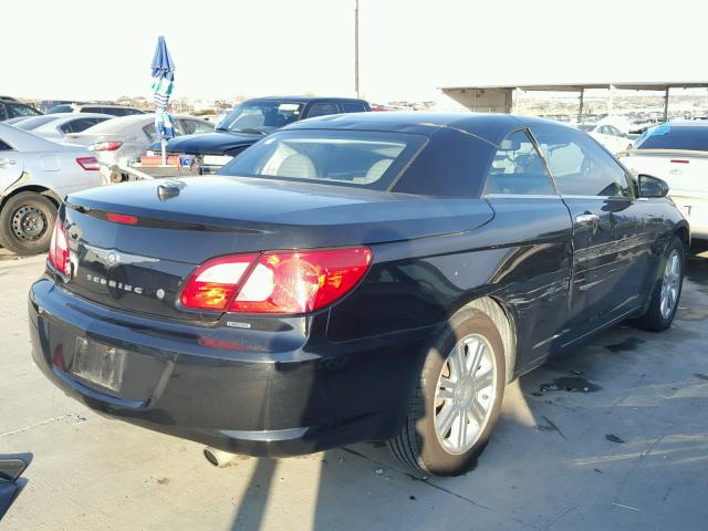 1C3LC65M48N197650 - 2008 CHRYSLER SEBRING LI BLACK photo 4