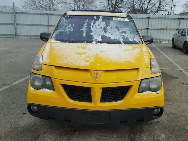 3G7DA03EX2S554338 - 2002 PONTIAC AZTEK YELLOW photo 9