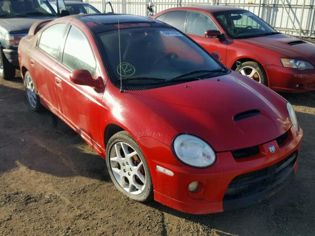 1B3ES66SX5D107604 - 2005 DODGE NEON SRT-4 RED photo 1