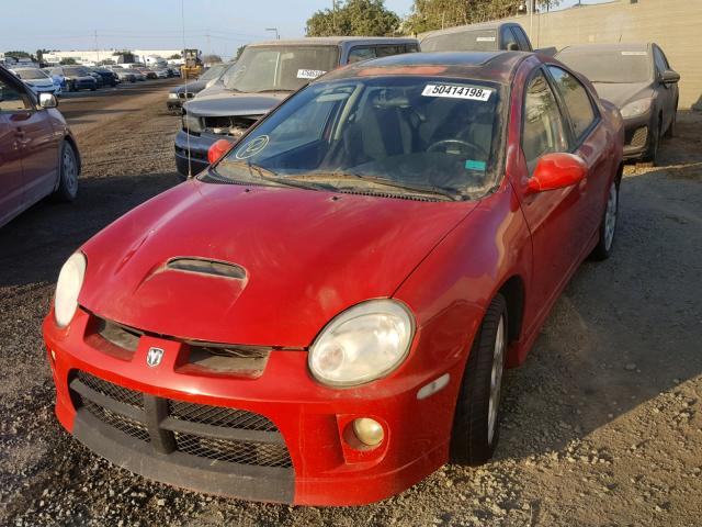 1B3ES66SX5D107604 - 2005 DODGE NEON SRT-4 RED photo 2