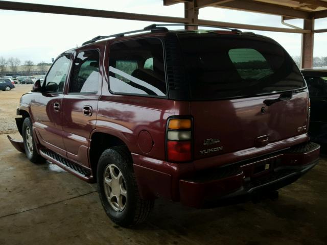 1GKEK63U04J163253 - 2004 GMC YUKON DENA MAROON photo 3