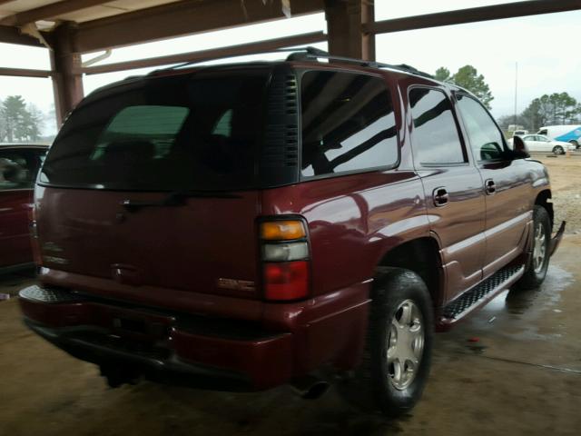 1GKEK63U04J163253 - 2004 GMC YUKON DENA MAROON photo 4