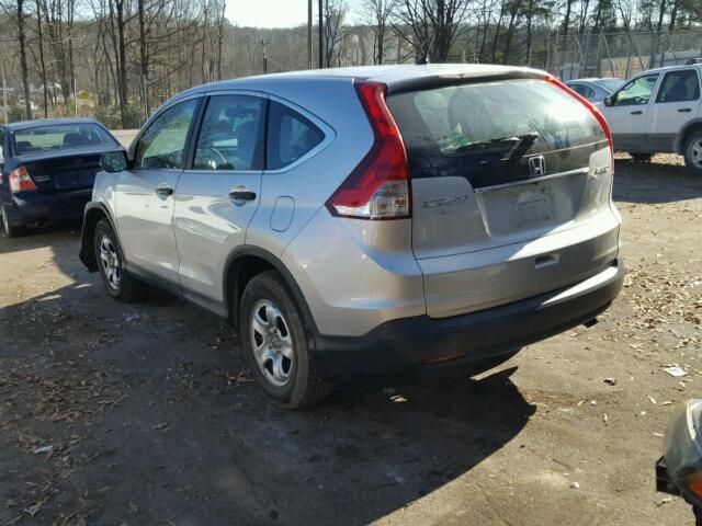 2HKRM4H3XDH645331 - 2013 HONDA CR-V LX SILVER photo 3