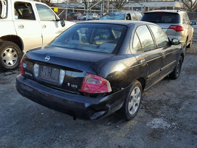 3N1CB51D54L468078 - 2004 NISSAN SENTRA 1.8 BLACK photo 4