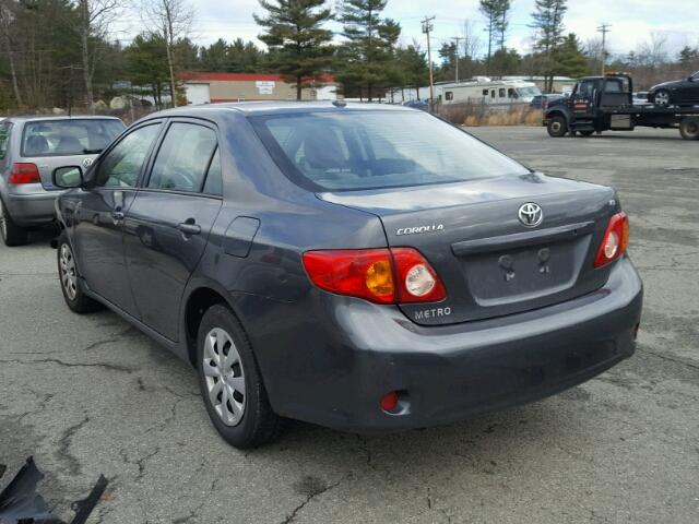 2T1BU4EE0AC296945 - 2010 TOYOTA COROLLA BA GRAY photo 3