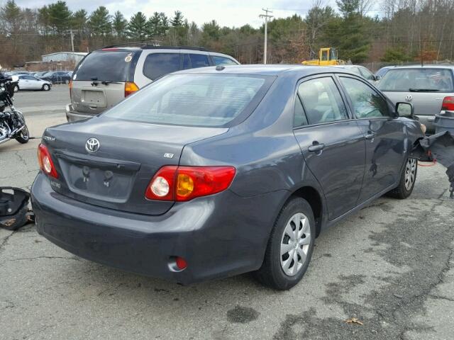 2T1BU4EE0AC296945 - 2010 TOYOTA COROLLA BA GRAY photo 4