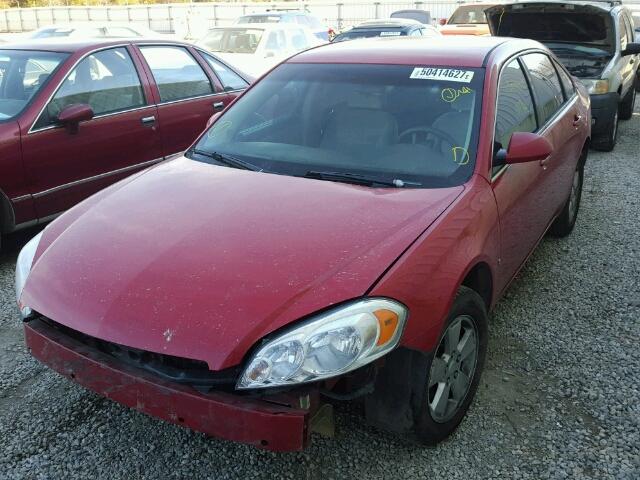 2G1WT55K589158272 - 2008 CHEVROLET IMPALA LT RED photo 2