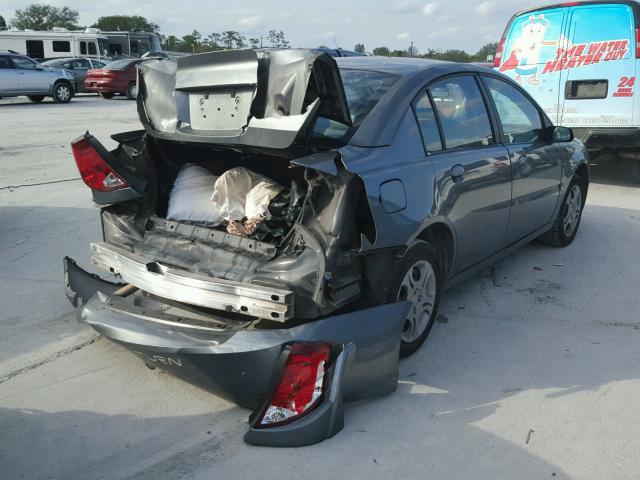 1G8AJ52F94Z209975 - 2004 SATURN ION LEVEL GRAY photo 4