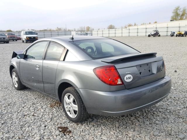 1G8AM15FX7Z131237 - 2007 SATURN ION LEVEL GRAY photo 3
