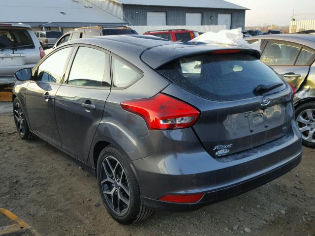 1FADP3M26HL228644 - 2017 FORD FOCUS SEL GRAY photo 3