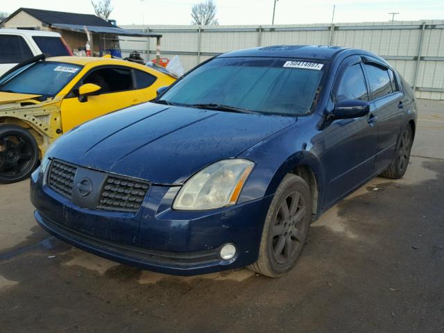 1N4BA41E34C803029 - 2004 NISSAN MAXIMA SE BLUE photo 2