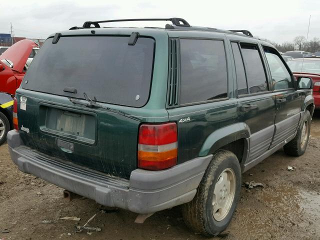 1J4GZ58S8TC388034 - 1996 JEEP GRAND CHER GREEN photo 4