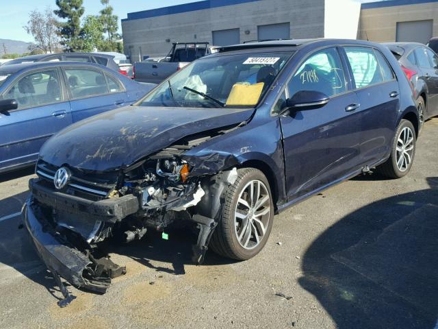 3VW217AU5GM023827 - 2016 VOLKSWAGEN GOLF S/SE BLUE photo 2