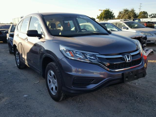 3CZRM3H3XGG709496 - 2016 HONDA CR-V LX CHARCOAL photo 1