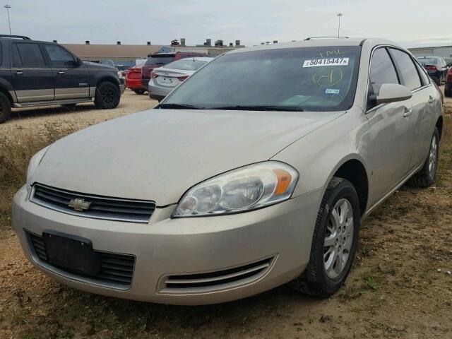 2G1WS553X81239178 - 2008 CHEVROLET IMPALA POL GOLD photo 2