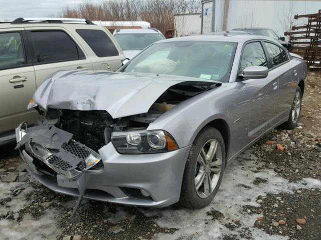 2C3CDXDT5DH707373 - 2013 DODGE CHARGER R/ GRAY photo 2