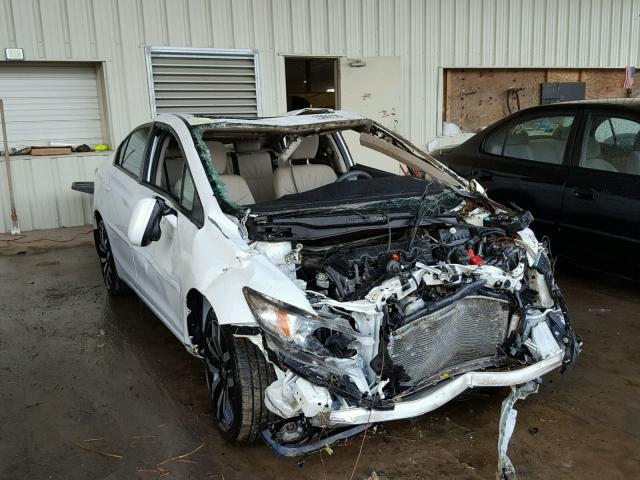 19XFB2F97FE099020 - 2015 HONDA CIVIC EXL WHITE photo 1