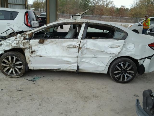 19XFB2F97FE099020 - 2015 HONDA CIVIC EXL WHITE photo 10