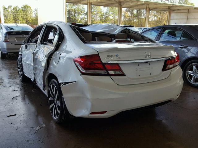 19XFB2F97FE099020 - 2015 HONDA CIVIC EXL WHITE photo 3