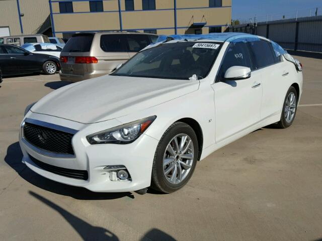 JN1BV7APXEM671919 - 2014 INFINITI Q50 BASE WHITE photo 2