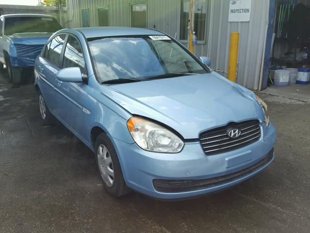 KMHCN46C27U130898 - 2007 HYUNDAI ACCENT GLS BLUE photo 1