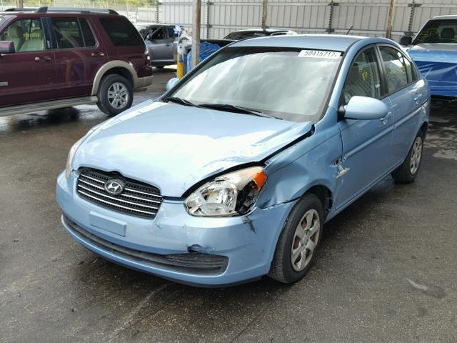 KMHCN46C27U130898 - 2007 HYUNDAI ACCENT GLS BLUE photo 2