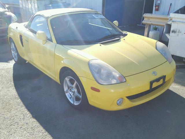 JTDFR320530063274 - 2003 TOYOTA MR2 SPYDER YELLOW photo 1