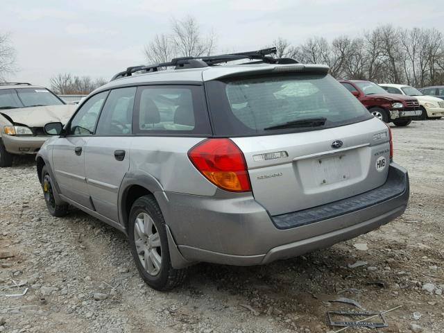 4S4BP61C257319958 - 2005 SUBARU LEGACY OUT SILVER photo 3